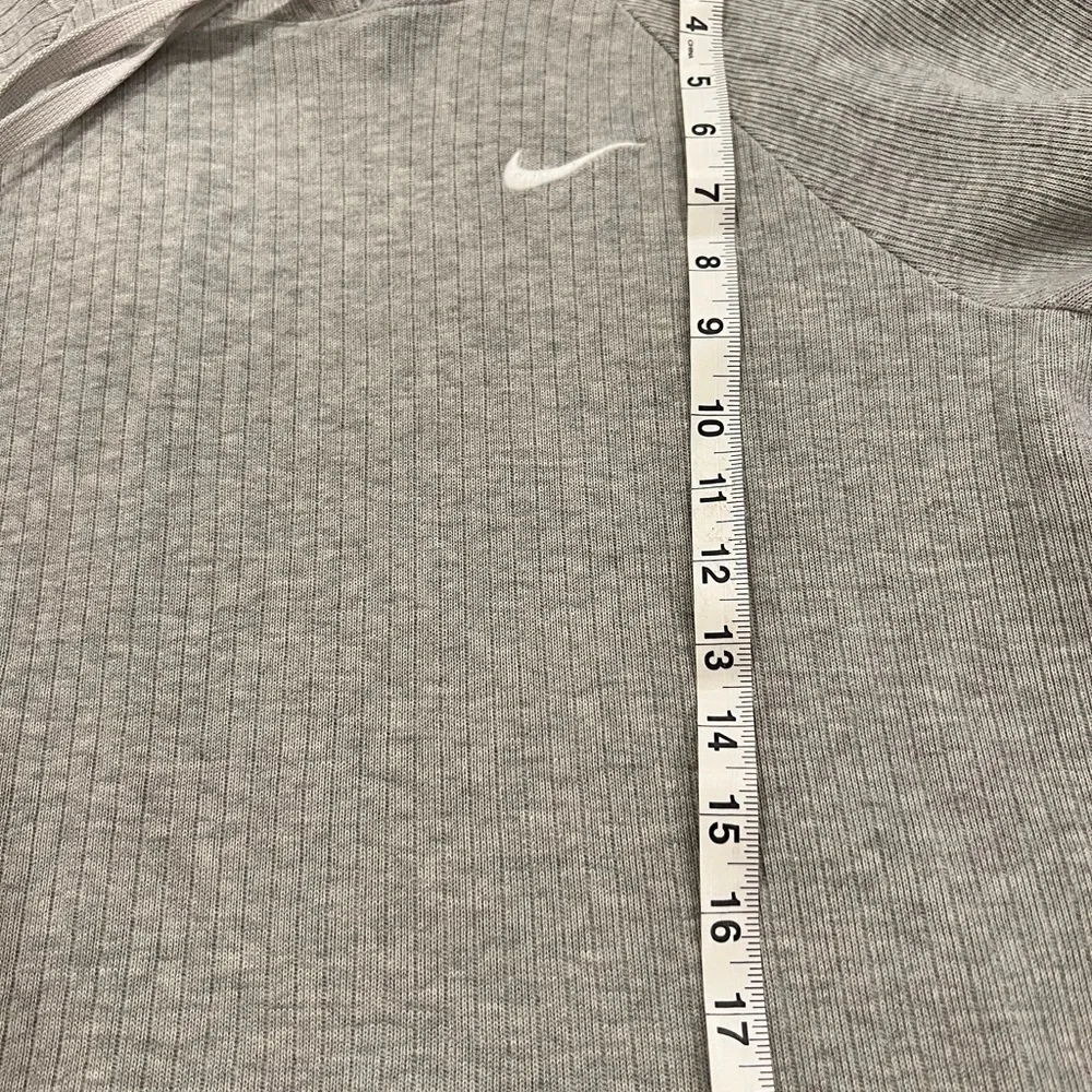 Nike Ribbed Hooded Sweatshirt | Classic Logo | Women's Medium